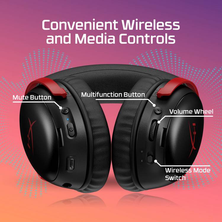 HyperX Cloud III S wireless gaming headset black (British brand)