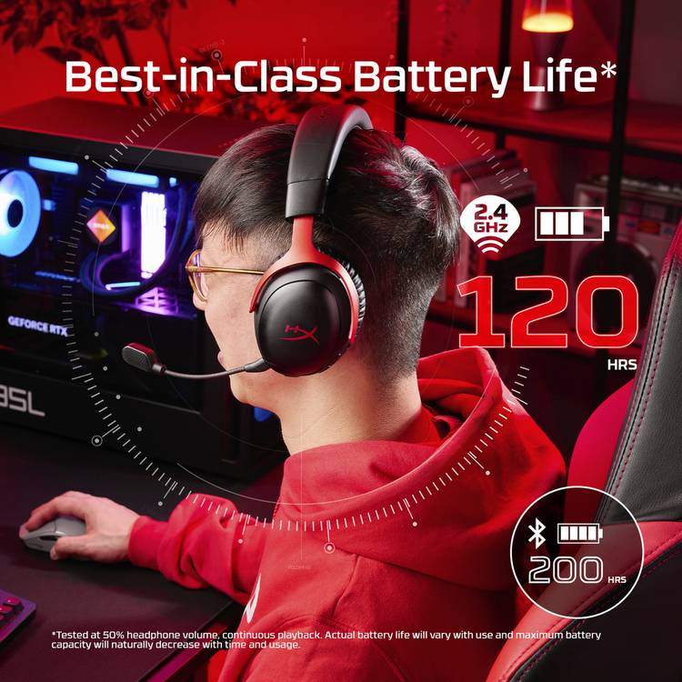 HyperX Cloud III S wireless gaming headset black (British brand)