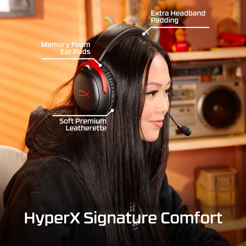 HyperX Cloud III S wireless gaming headset black (British brand)