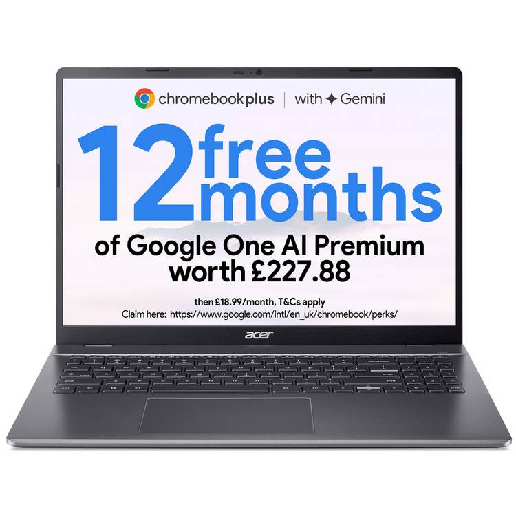Acer Chromebook Plus Intel i5 16in - British product
