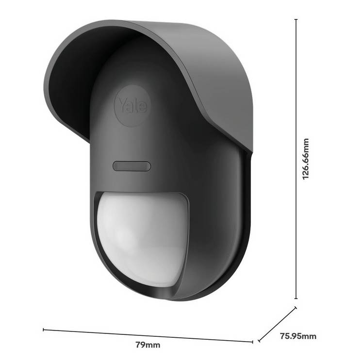 Yale outdoor motion sensor black, imported from the UK