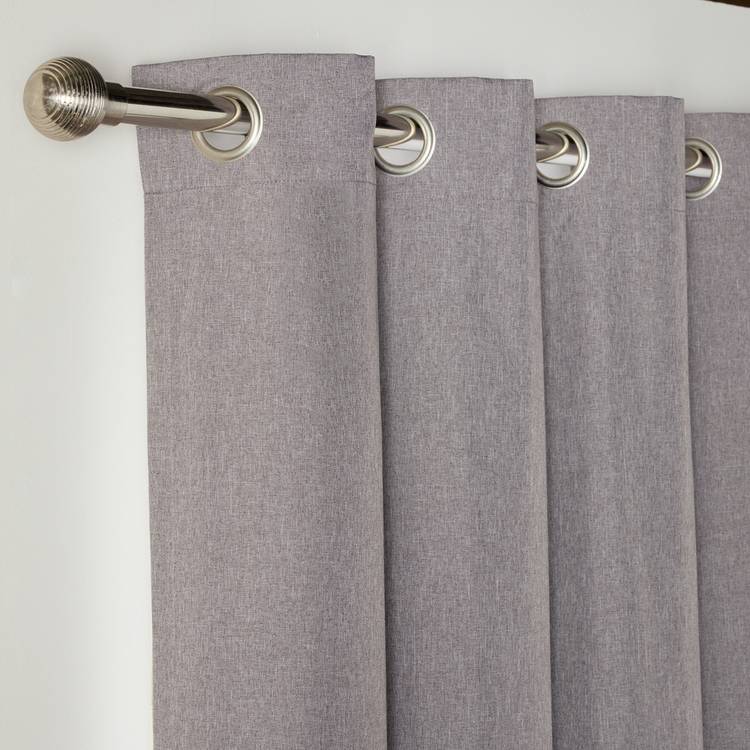 Habitat blackout eyelet curtains flint grey 117x137cm (British brand)