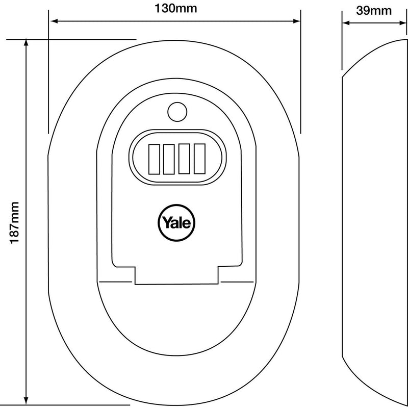 Yale key safe 13cm combination lock, UK version