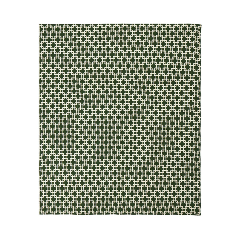 Habitat Chain Geo throw green 150x125cm, imported from the UK