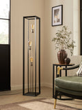 Brooklyn black floor lamp 3 light (British brand)