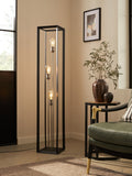 Brooklyn black floor lamp 3 light (British brand)