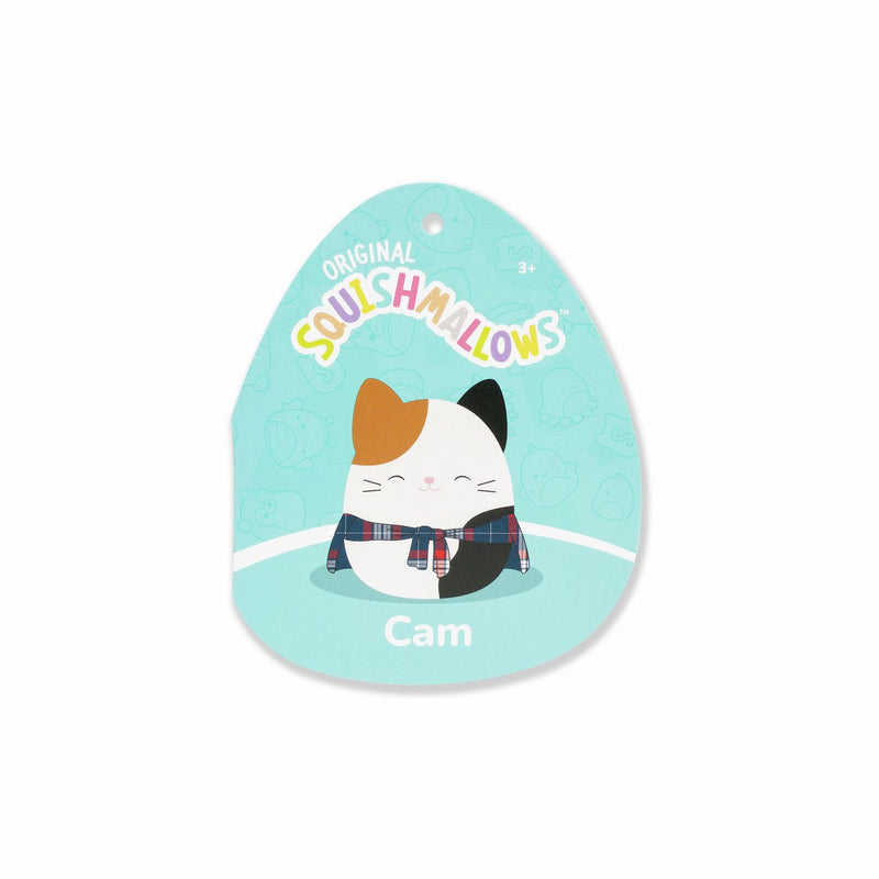 Squishmallows Cam Calico Cat soft toy 12 inch, imported from the UK