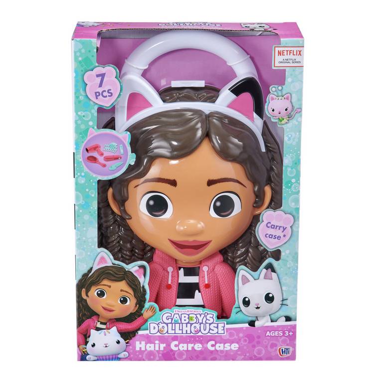 Gabby's Dollhouse hair case role play toy set, imported from the UK