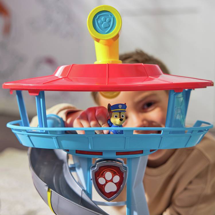 PAW Patrol Lookout Tower playset with vehicles, imported from the UK