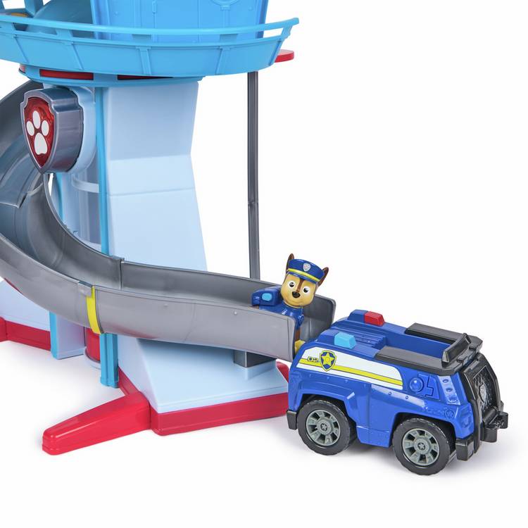 PAW Patrol Lookout Tower playset with vehicles, imported from the UK