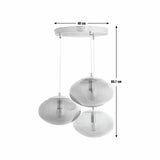 Habitat Honey Glass cluster ceiling light brown three globes, UK version
