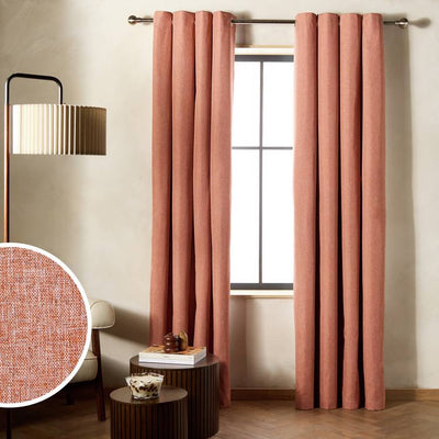 Argos Habitat Blackout Eyelet Curtains Orange 117x137cm- Buy online at McGrocer