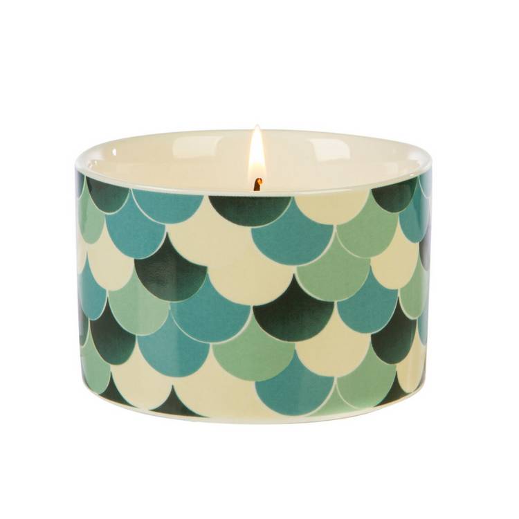 Fired Earth Green Tea & Bergamot candle 9.5cm - British product