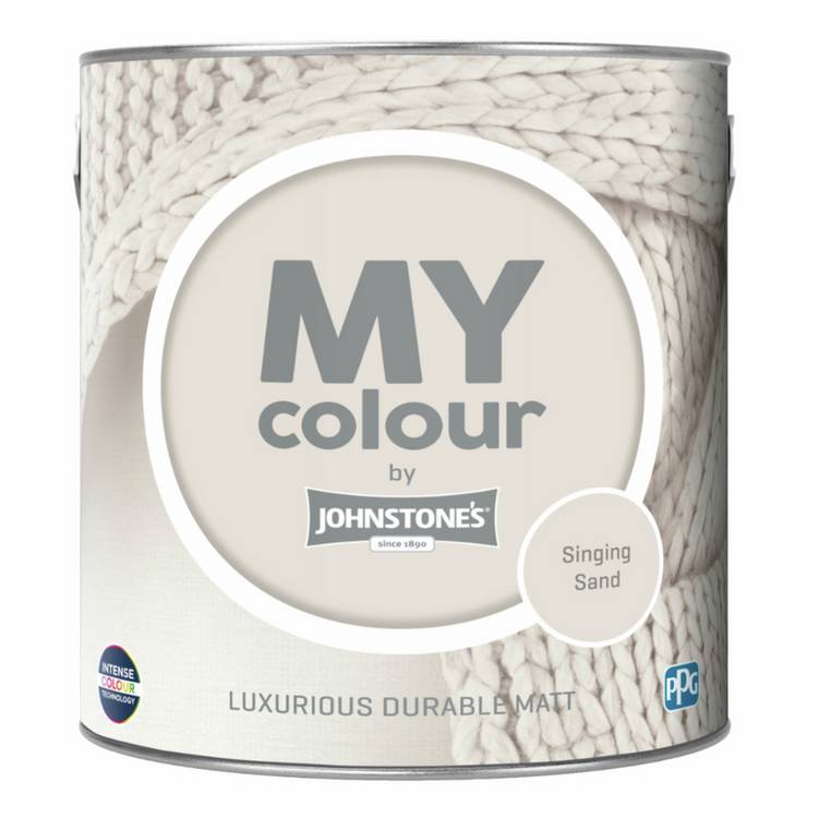 Johnstone's Durable Matt paint Singing Sand 2.5L (British brand)