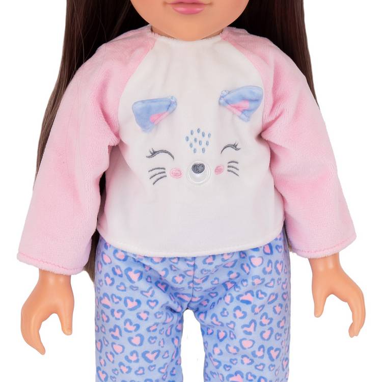 DesignAfriend Purr-fect Night In sleepover set 18 inch (British brand)