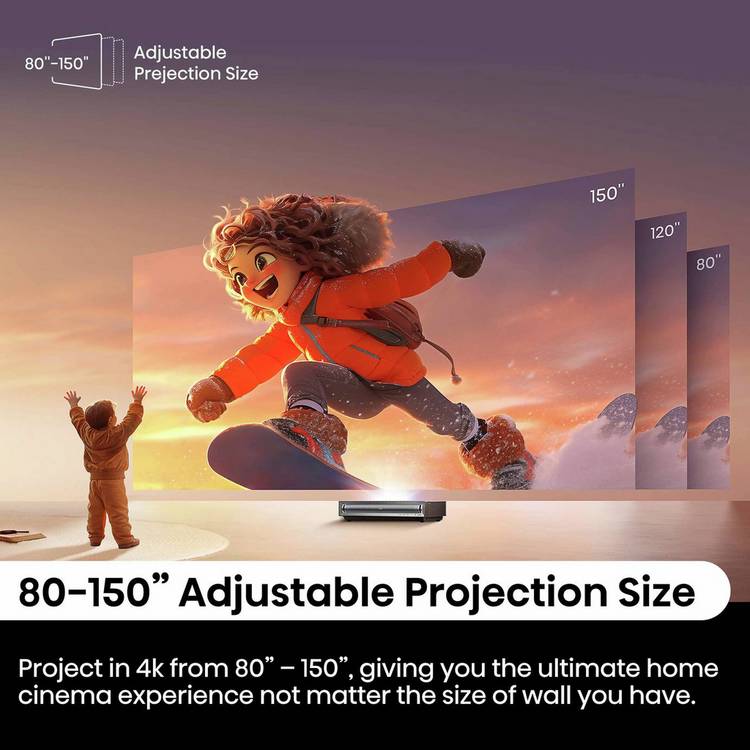 Hisense PX3TUK 4K laser projector ultra-short-throw, imported from the UK