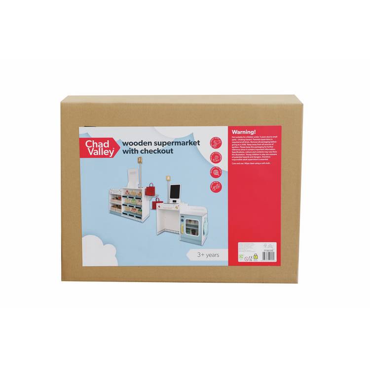 Chad Valley wooden supermarket toy set (British brand)