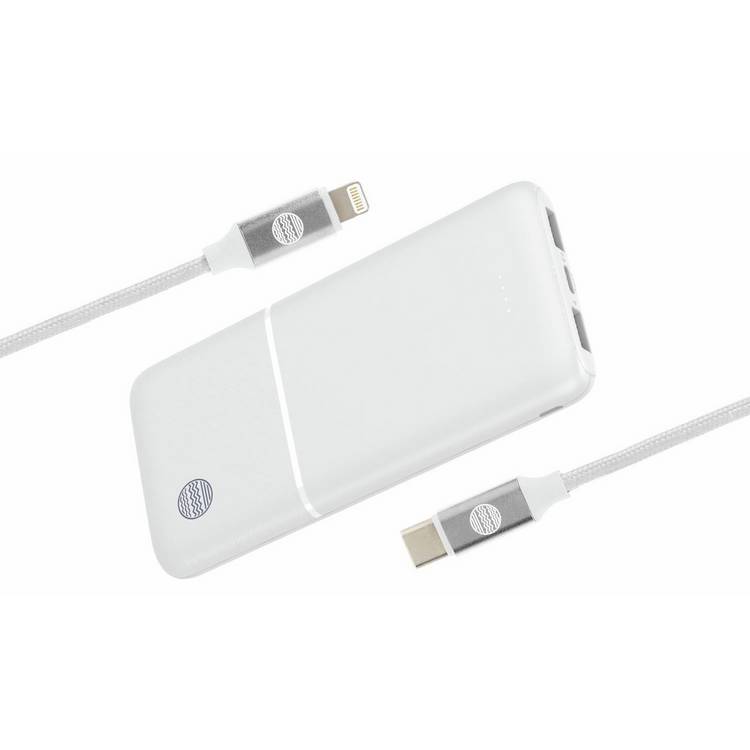 Our Pure Planet power bank with Lightning cable 10000mAh, imported from the UK