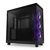 NZXT H6 Flow mid tower PC case black (British brand)