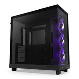 NZXT H6 Flow mid tower PC case black (British brand)