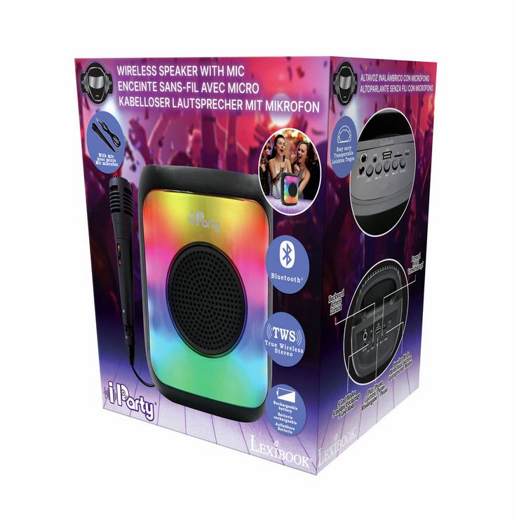 Lexibook Small Flame Bluetooth speaker with microphones, imported from the UK