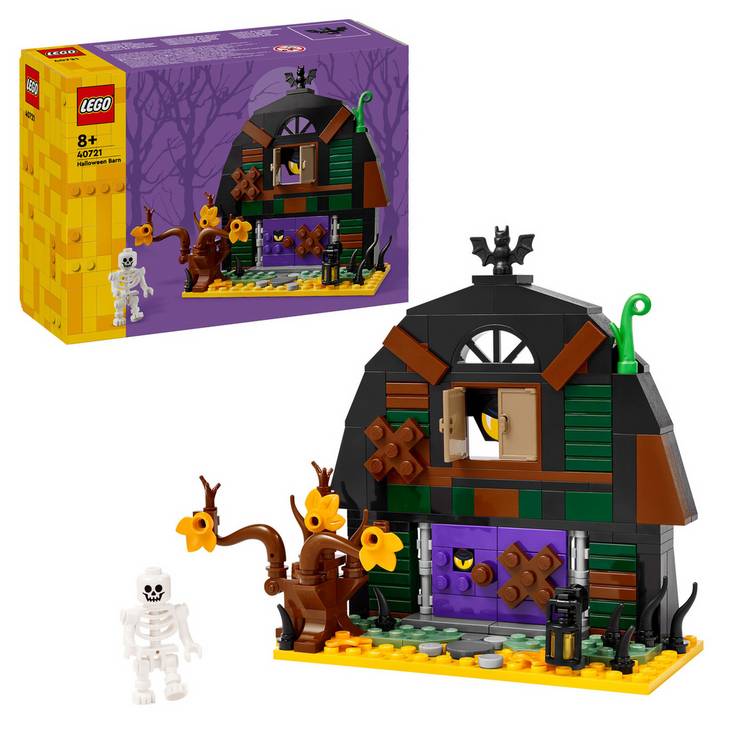 LEGO Halloween Barn 205 pieces 5.5in high, imported from the UK