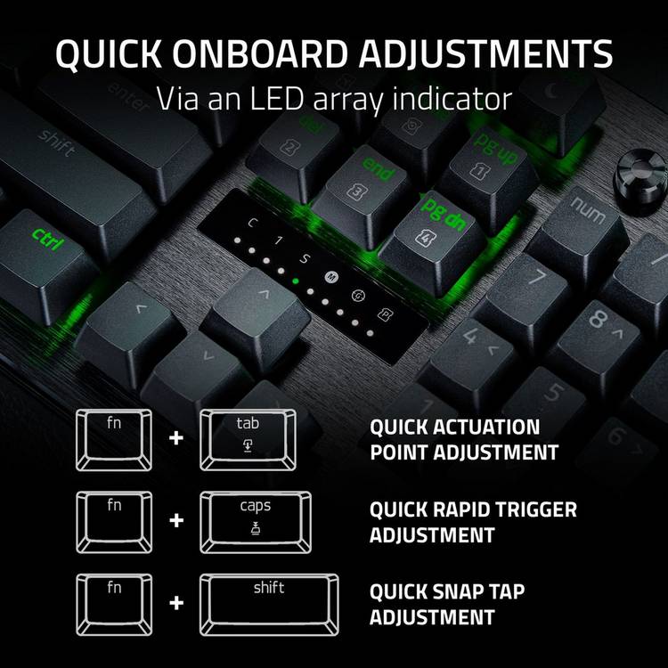 Razer gaming keyboard wired black (British brand)
