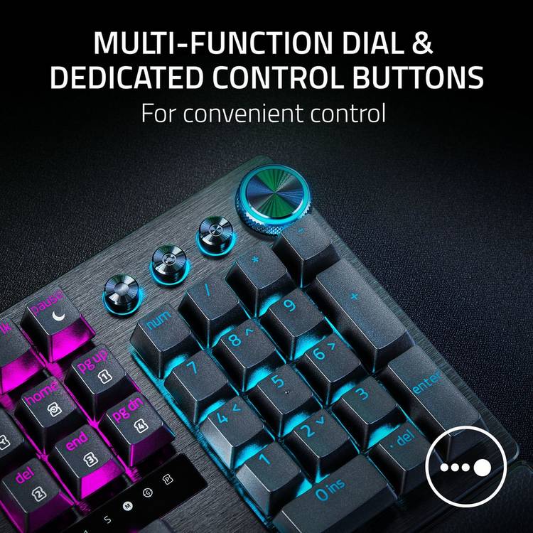 Razer gaming keyboard wired black (British brand)