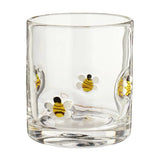 Argos Home Bee Glass Tumbler with colourful bees (British brand)