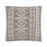 BHS Fairisle Cushion brown cream 42x42cm (British brand)