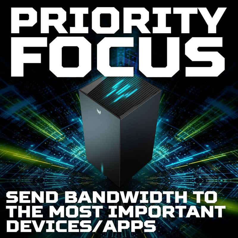 Acer Predator Connect X7 tri-band Wi-Fi 7 5G router - British product