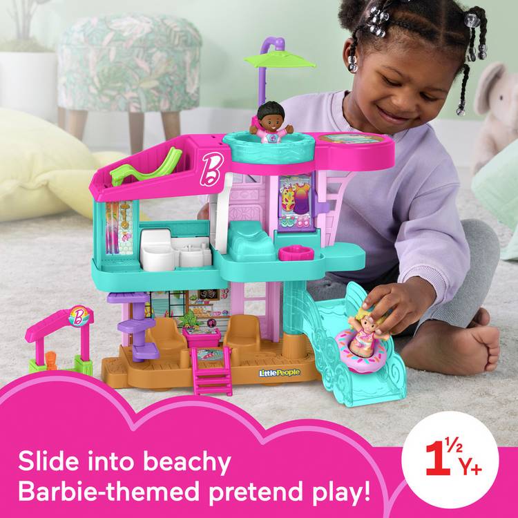 Fisher-Price Little People Barbie Beach House playset - British product