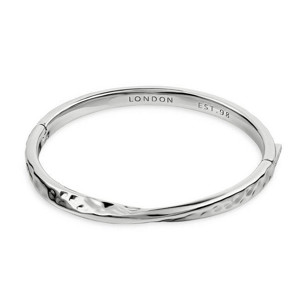 Radley silver plated hammered bangle 68mm (British brand)