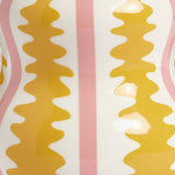 Habitat striped ceramic wiggle vase 25cm (British brand)