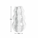 Habitat striped ceramic wiggle vase 25cm (British brand)
