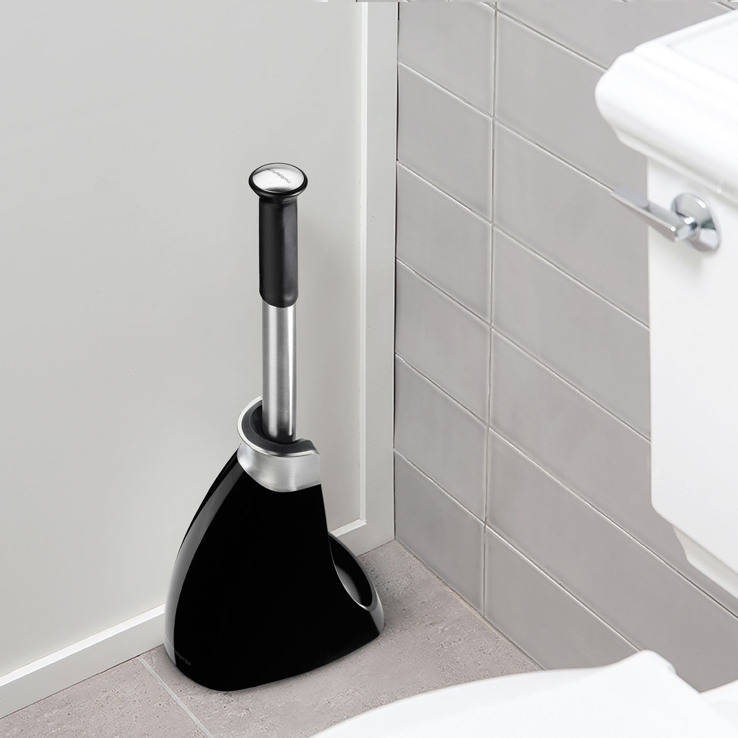 Simplehuman toilet brush black crescent head, UK version