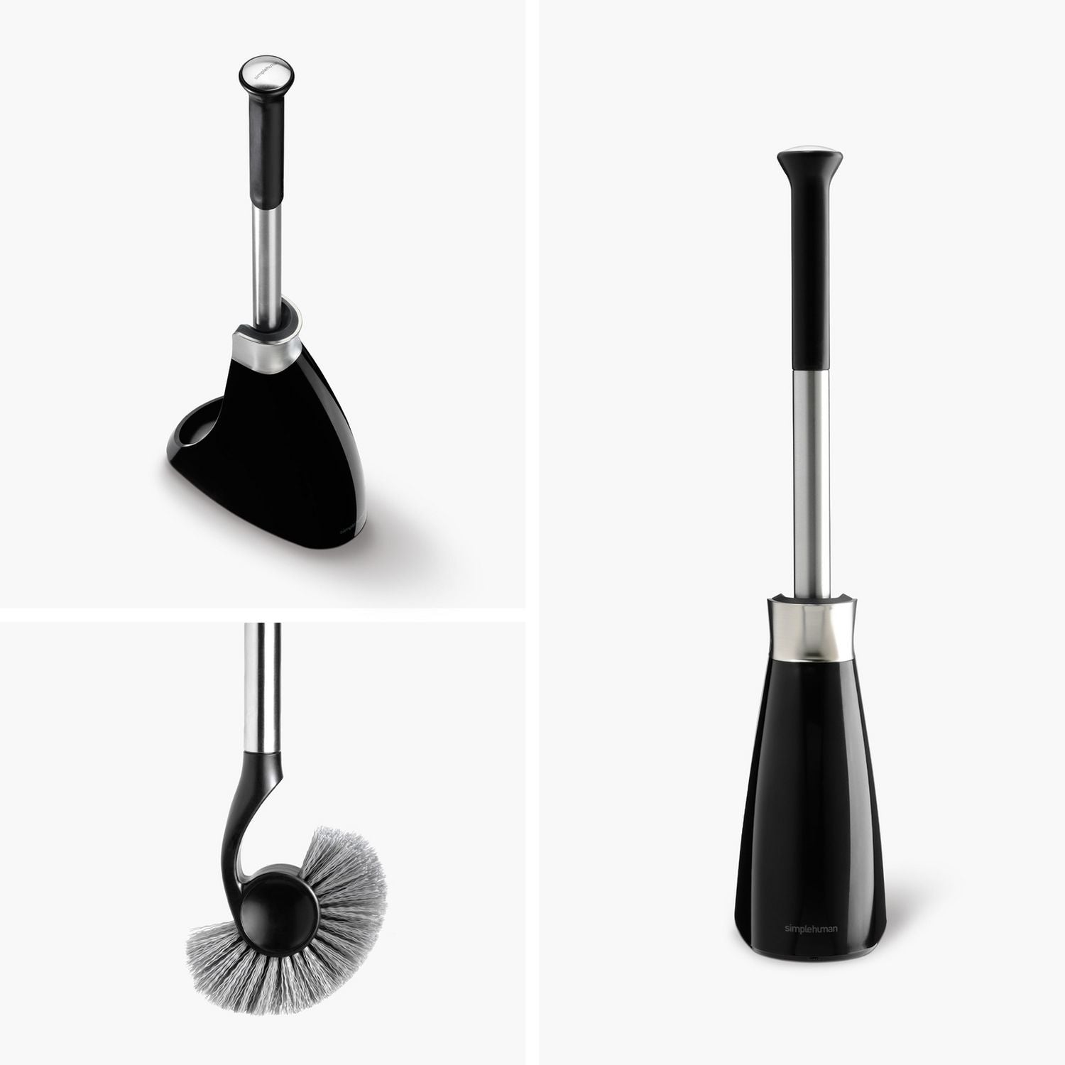 Simplehuman toilet brush black crescent head, UK version