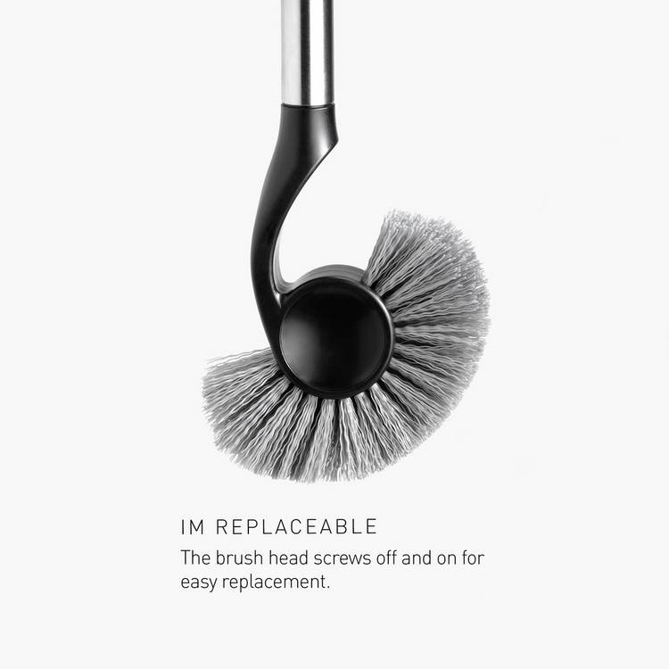 Simplehuman toilet brush black crescent head, UK version