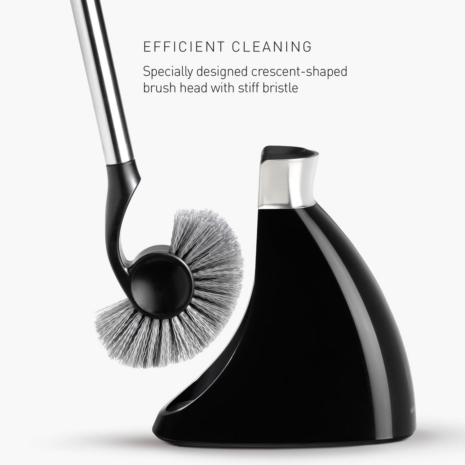 Simplehuman toilet brush black crescent head, UK version
