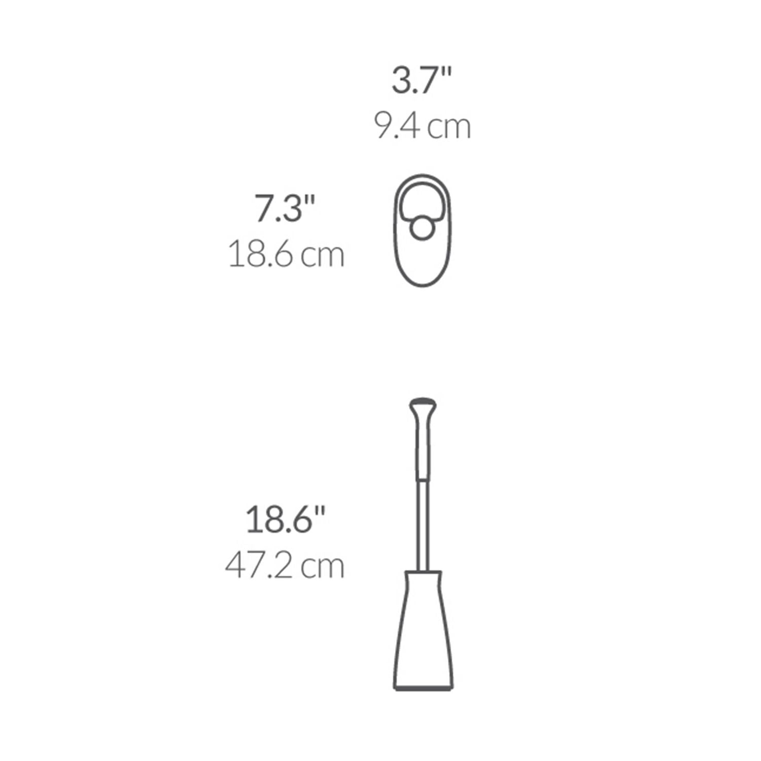 Simplehuman toilet brush black crescent head, UK version