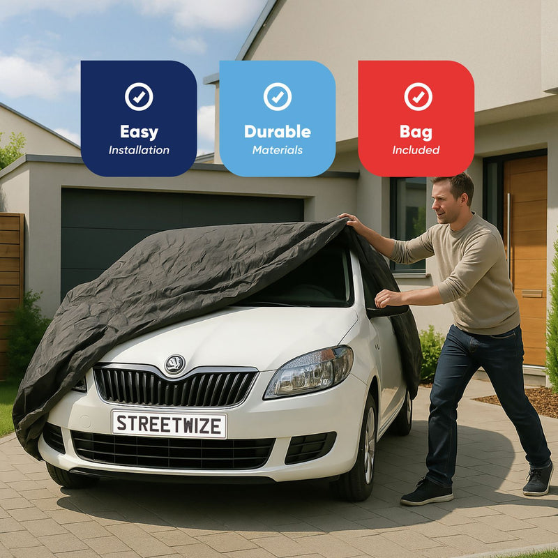 Streetwize water-resistant car cover small, imported from the UK