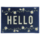 Primeur navy daisy doormat 60x40cm (British brand)