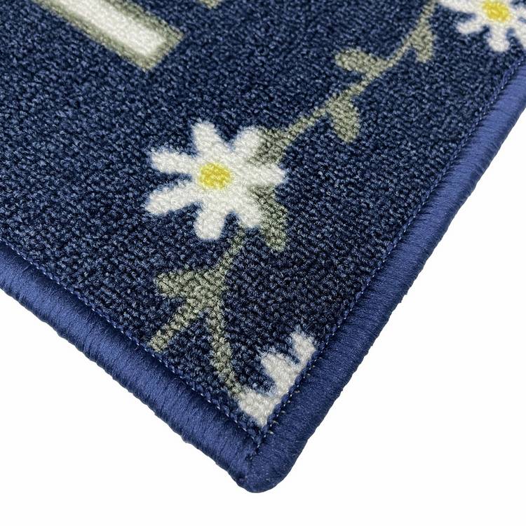 Primeur navy daisy doormat 60x40cm (British brand)