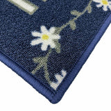 Primeur navy daisy doormat 60x40cm (British brand)