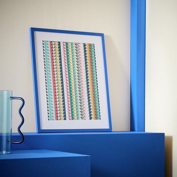 Habitat blue cobalt picture frame 40x50cm, UK version