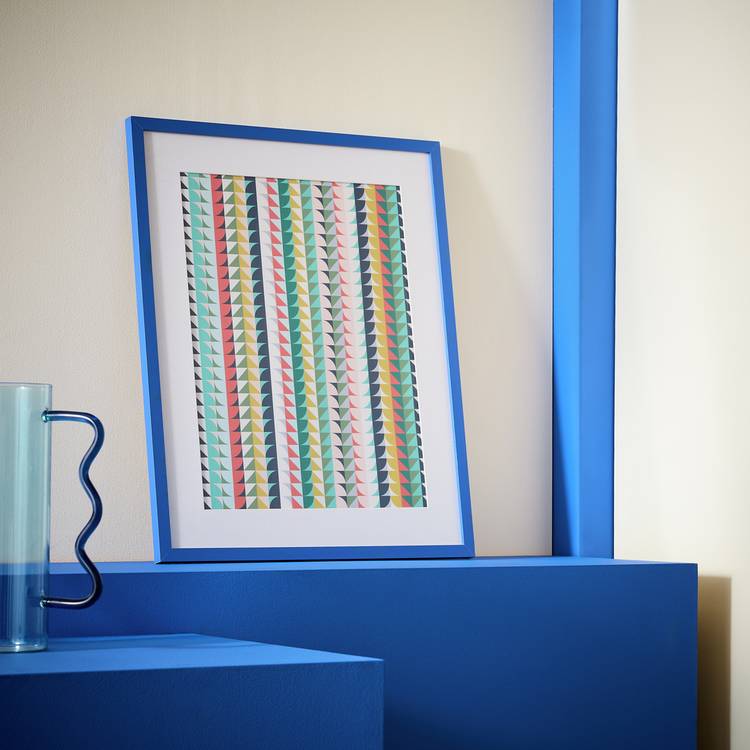 Habitat blue cobalt picture frame 40x50cm, UK version