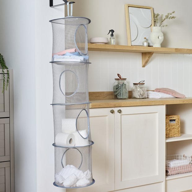 Argos Home kids hanging storage unit in grey fabric (British brand)