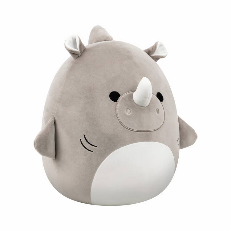 Squishmallows grey rhino shark soft toy 16 inch, imported from the UK