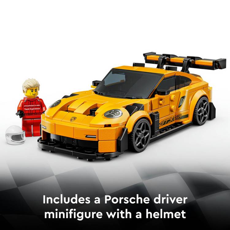 LEGO Speed Champions Porsche 911 GT3 RS toy car (British brand)