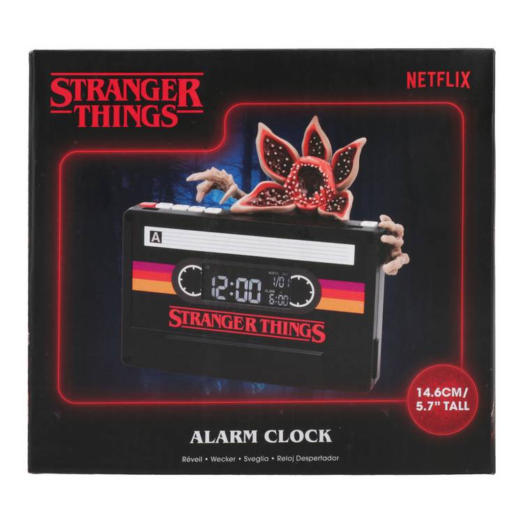 Stranger Things Demogorgon cassette alarm clock 14.6cm (British brand)